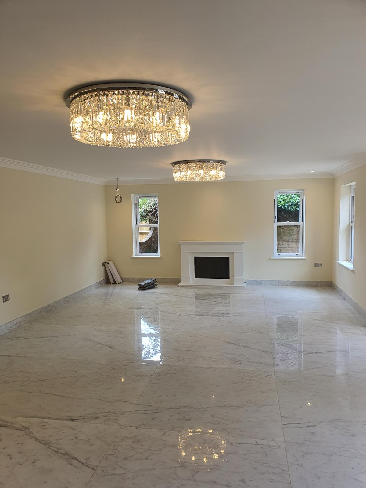 Open plan living area at Mulberry House high-end residential development Stoke Poges